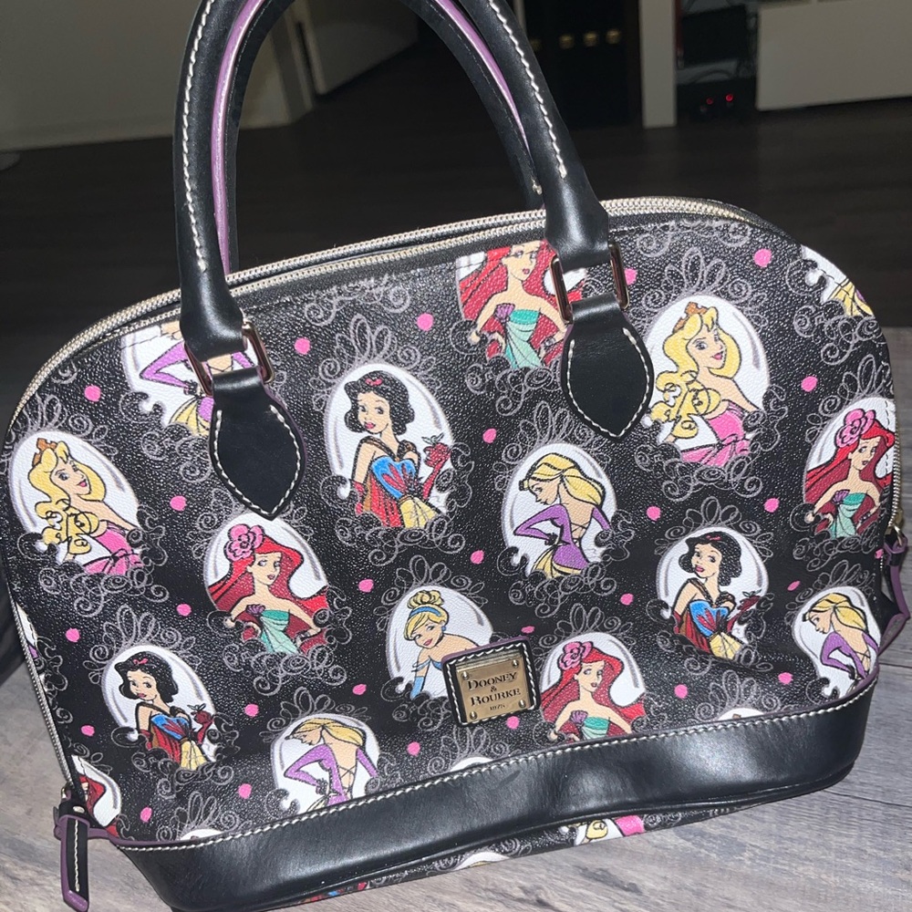 Disney Princess Dooney & Bourke Black and Multicolor Purse